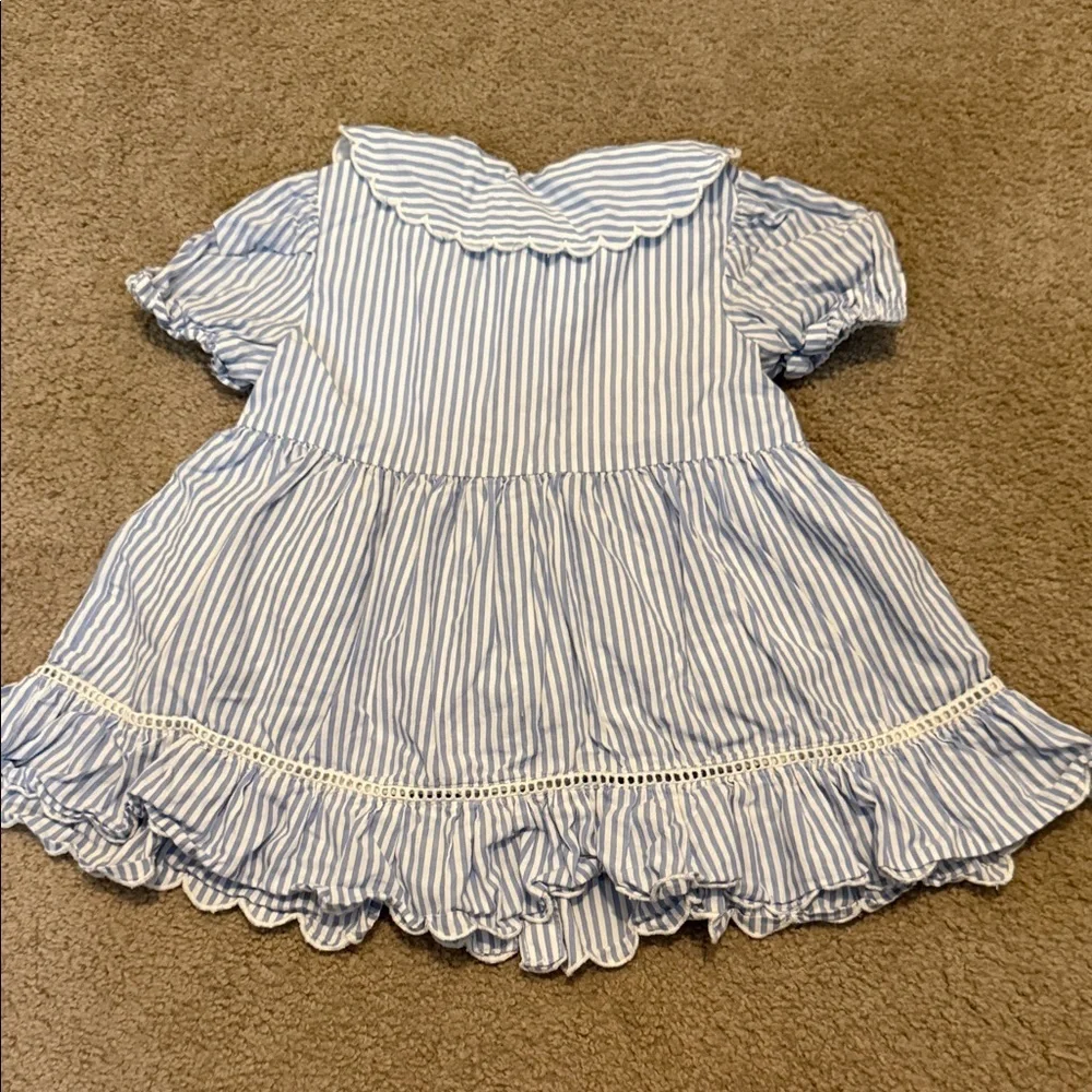 Blue Striped Girl’s Casual Dress